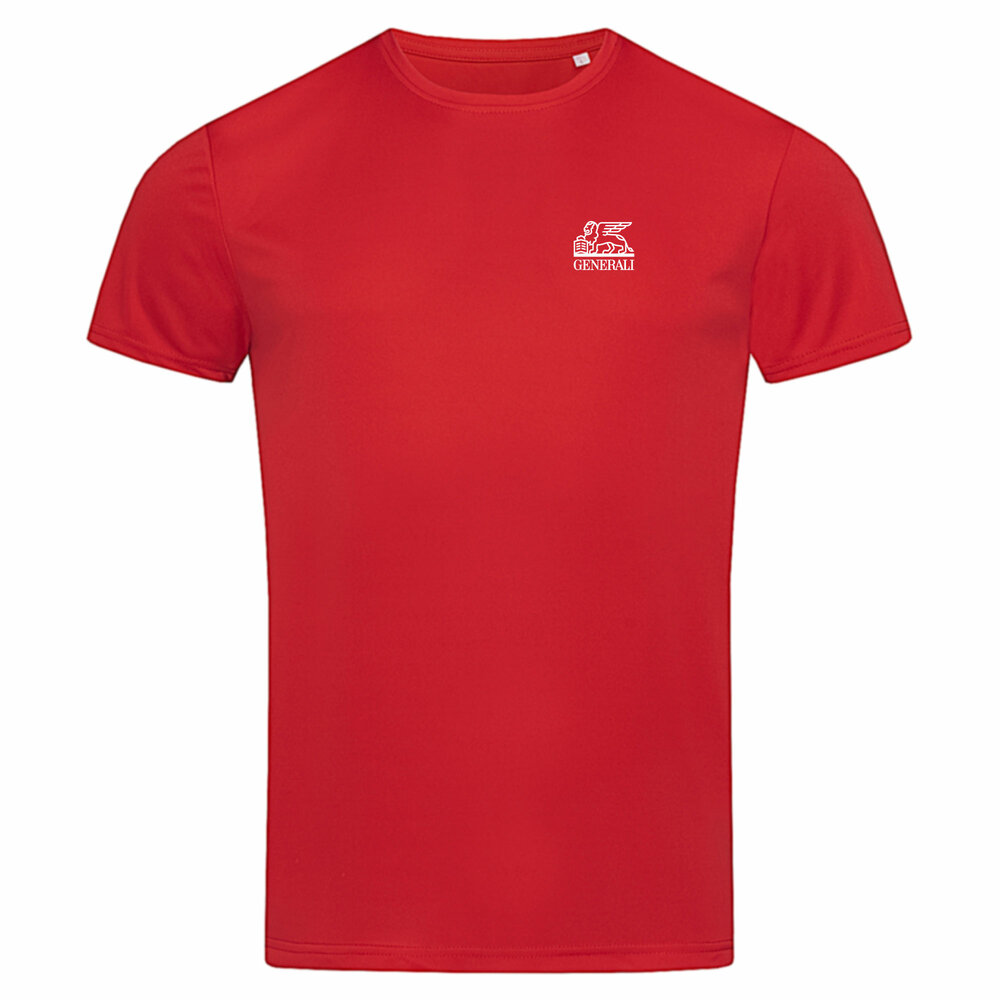 Herren Sport-Shirt Generali rot