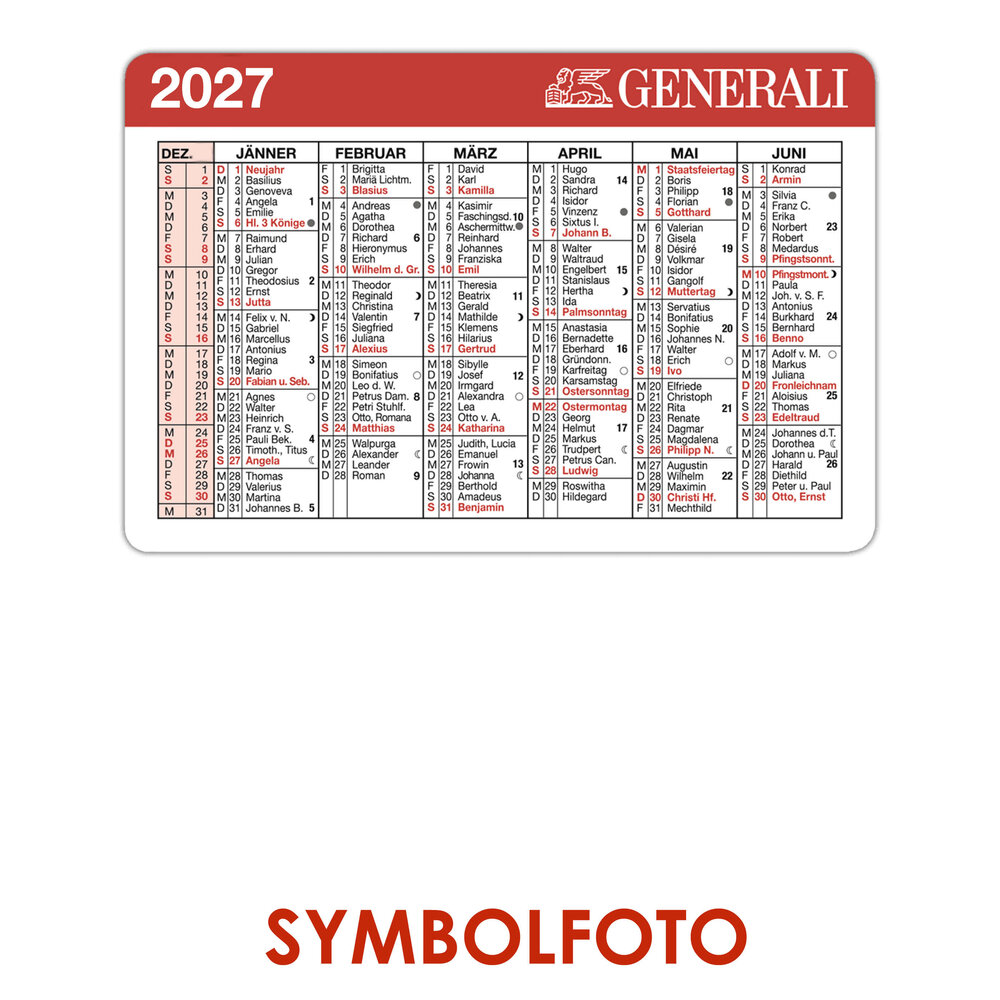 Blattkalender 2027 Blattkalender 2027