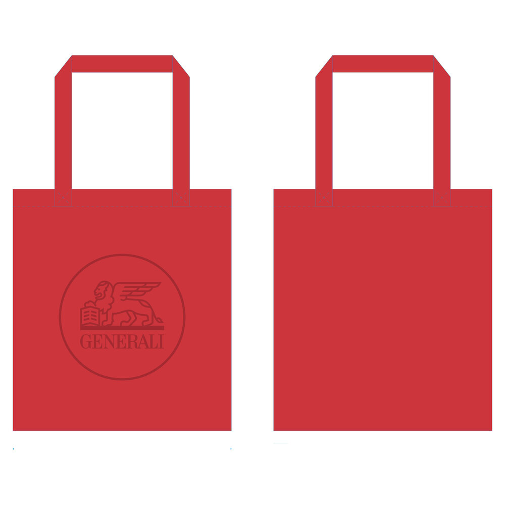 Tasche mit Prägung rot Tasche mit Prägung rot