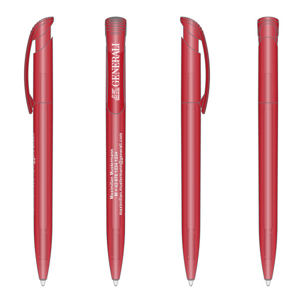 Kugelschreiber Frozen rot mit Personalisierung
