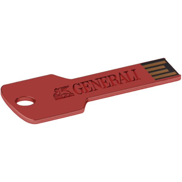 USB Stick Schlüssel Generali rot 32 GB