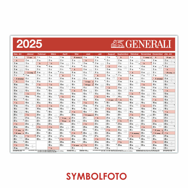 Wandterminplaner-Kalender 2025