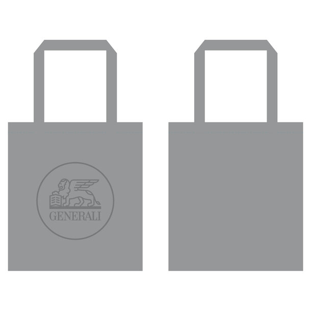 Tasche mit Prägung grau